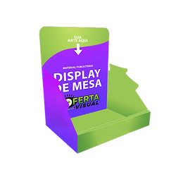 Displays de balcão destacam produtos em pontos estratégicos e aumentam as vendas. Compactos e elegantes, ajudam a organizar e chamar a atenção dos clientes para itens específicos.